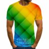 Personalized T-shirt men's round neck short sleeve men's 3D T-shirt summer street style