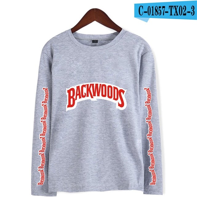 Backwoods T Shirts Comfortable Inner wear T Shirt Cotton Printed BACKWOODS Smoke Long sleeve Tshirt Oversized