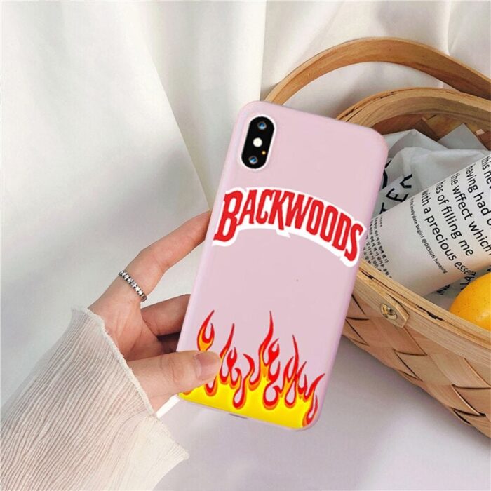 Backwoods Phone Case For iPhone XS MAX 11 Pro 12 7 SE20 XR X 8 6Plus Cool Fire Soft Cover Bag