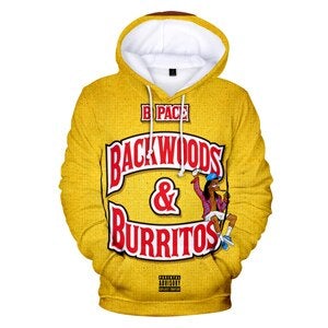 Backwoods Hoodie Sweatshirt Loose Large Size Hoodies Streetwear Hip Hop Hoodie Pullover Unisexy Casual Sweatshirt