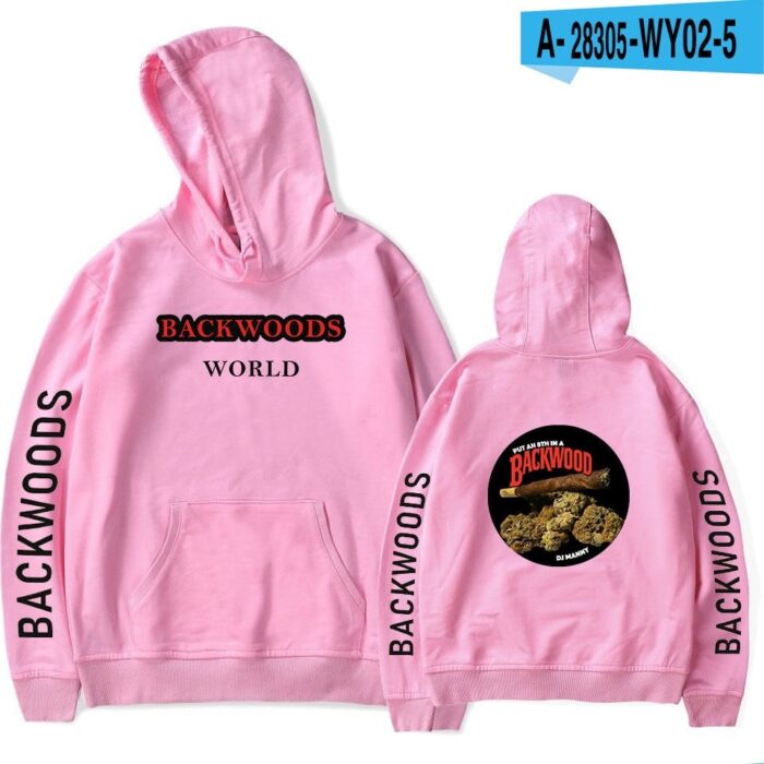 BACKWOODS Sweatshirt Fashion Streetwear Hip Hop Pullover Hooded Jacket Casual Sportswear