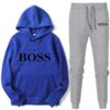 Women's Fashion Yes Boss Tracksuit 2 Piece Set Autumn Winter Pullover Hoodie+Pants Sports Suit Sportswear Suit