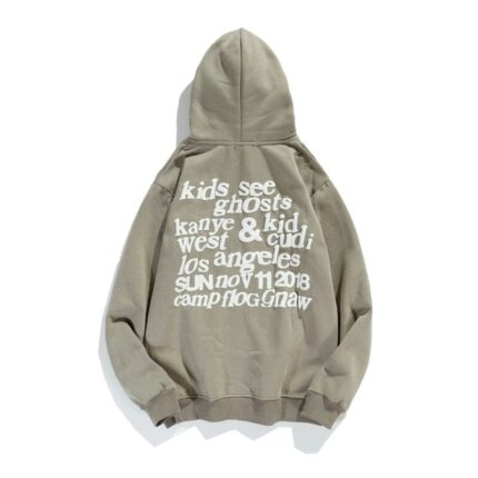 Kanye West Streetwear Oversize Sweatshirt Men and Women Letter Print Fleece Winter Hoodies