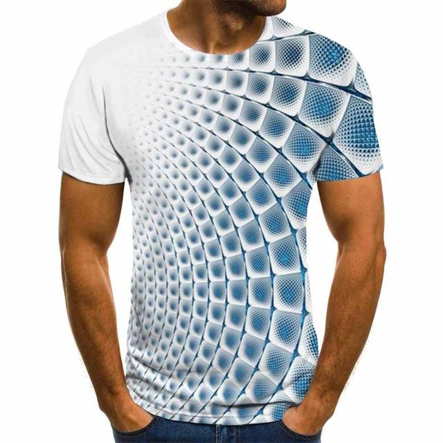 Men's Short-sleeved T-shirt  3D Printing t Shirt Casual Hip-hop T-shirt