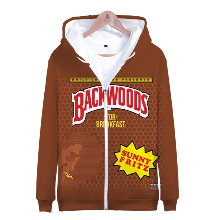Kids Hoodies BACKWOODS 3D Printed Zip Up Hoodie Sweatshirt Boys Girls Teenage Cartoon Jacket Coat 3 To 14 Years