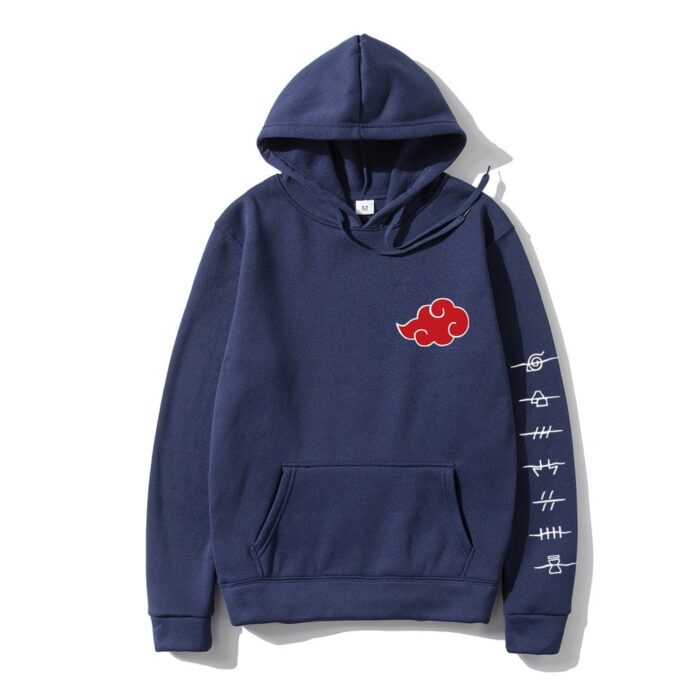 Japan Anime Akatsuki Cloud Symbols Print Men Hoodies Sweatshirt Streetwear Hoodie