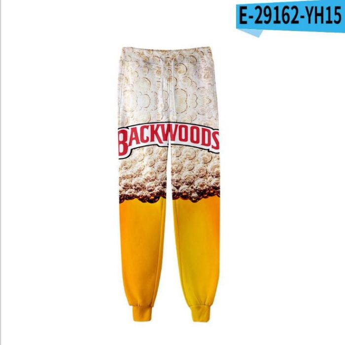 Backwoods  Casual Trousers Hip Hop Sweatpants Streetwear Funny Clothing Pantalon Homme
