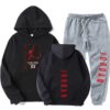 Men's Hoodies 2-Piece Sportswear Hoodies Suit Casual Plus Size S-3XL Sets