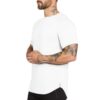 Fitness t shirt men fashion extend hip hop summer short sleeve t-shirt cotton bodybuilding muscle tshirt man