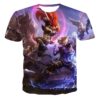 Funny 3D T Shirt Short Sleeve Tee Tops A Wolf in the snow T-Shirts Short sleeve tops