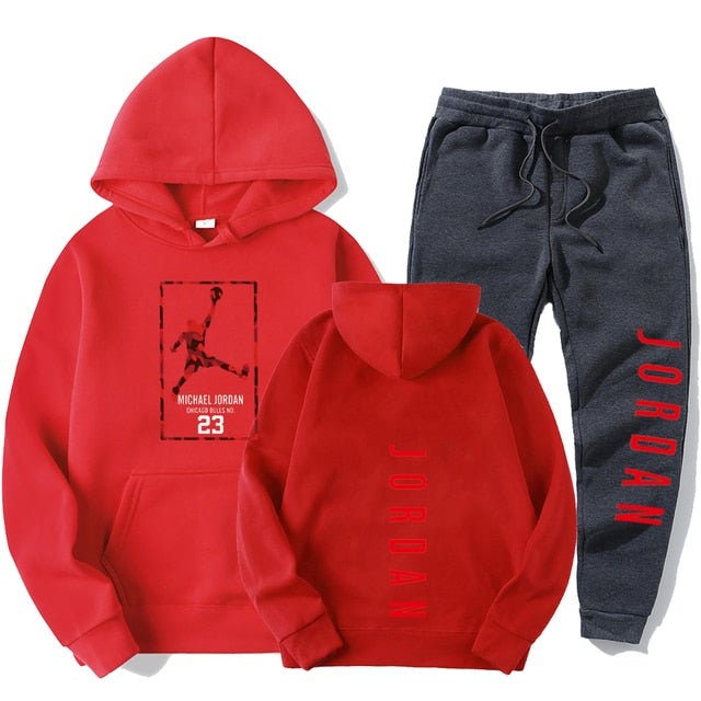 2-Piece Sportswear Sweatpants Hoodies Pullover Sportswear Suit Casual Plus Size Clothing S-3XL Sets