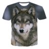 3D T Shirt Summer Hipster Short Sleeve Tee Tops A Wolf in the snow T-Shirts Short sleeve tops