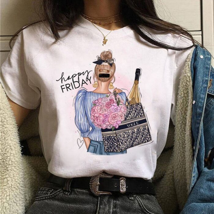 Graphic Tee 90s Girls Women Cute T-shirt