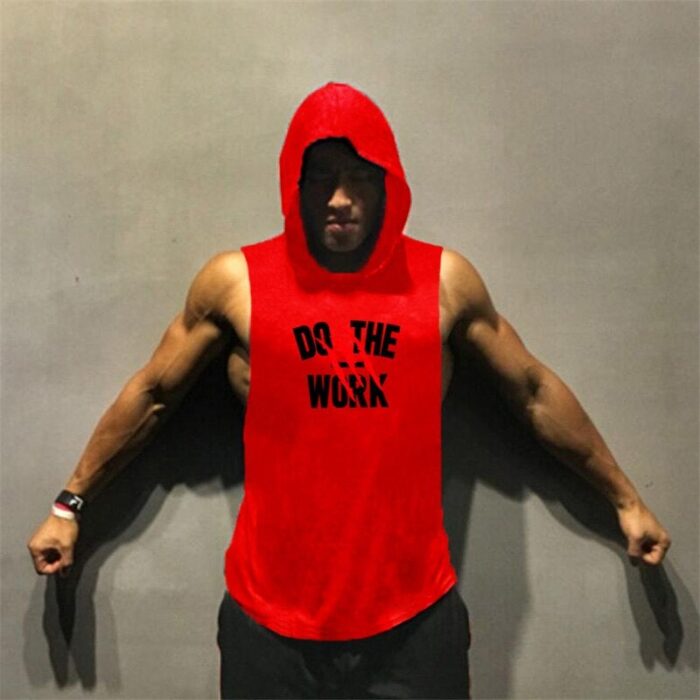 Bodybuilding hoodie Shirt Fitness Men Tank Top Muscle Vest Stringer Undershirt DO THE WORT TankTop