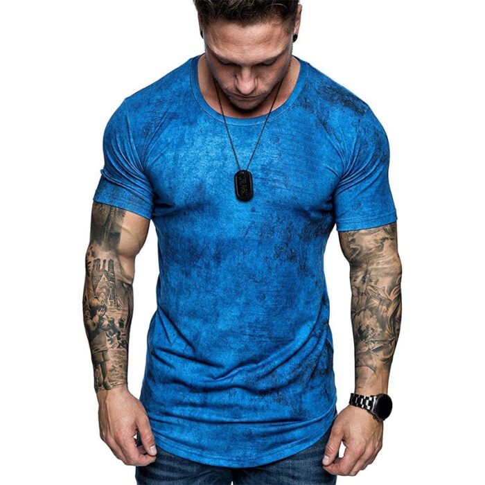 Men's T-shirt men's casual top 3DT-Shirts summer O-neck shirt plus size streetwear